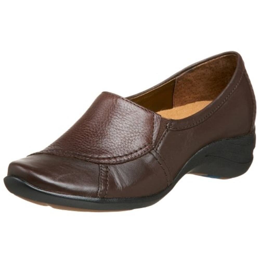 Hush Puppies Verse Leather Slip on Comfort Clog Shoe Size 6